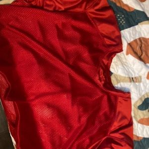Red football jersey